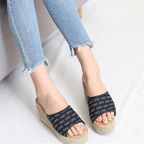 편안한 여성 통굽 슬리퍼 10cm 데일리 여성 키높이 슬리퍼 사무실 - 상품 이미지