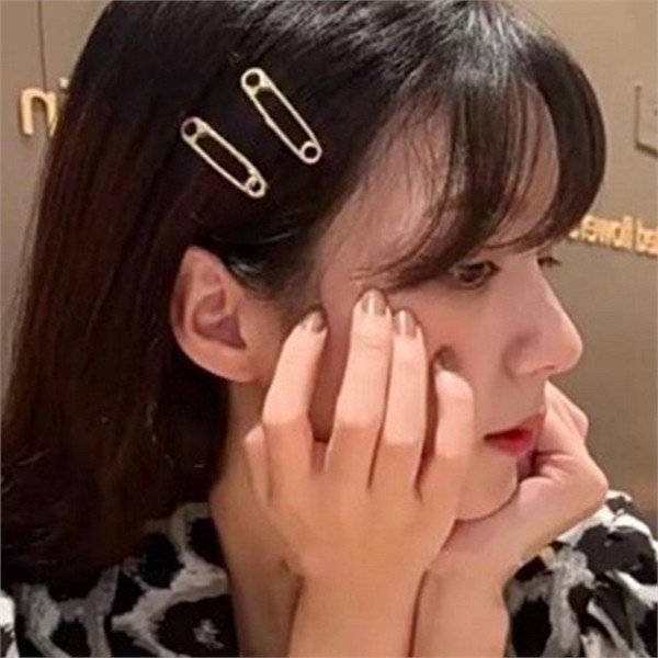 포인트핀 여성 헤어핀 데일리 머리핀 옆머리 앞머리 고정핀 - 상품 이미지