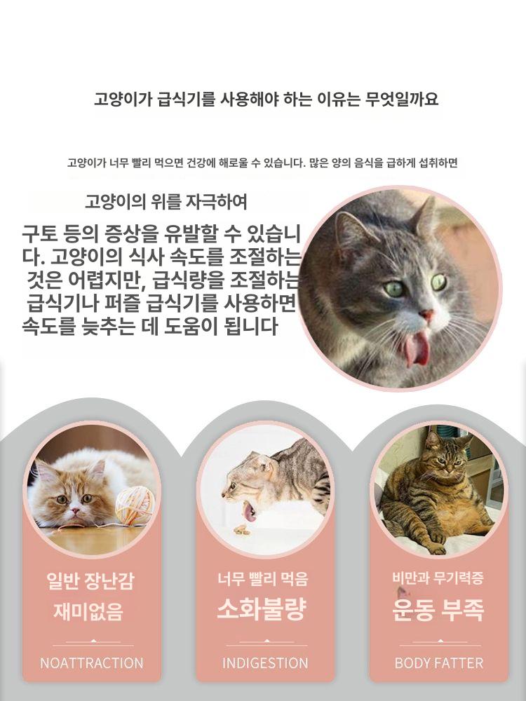 고양이 미로상자 애완동물 퍼즐 음식 간식 장난감 서킷 - 상세 이미지 2