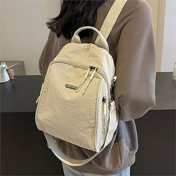 경량 여성 백팩 22x29x11cm 캐주얼 여성 데일리 백팩 여행용 폴리에스테르 - 상품 이미지