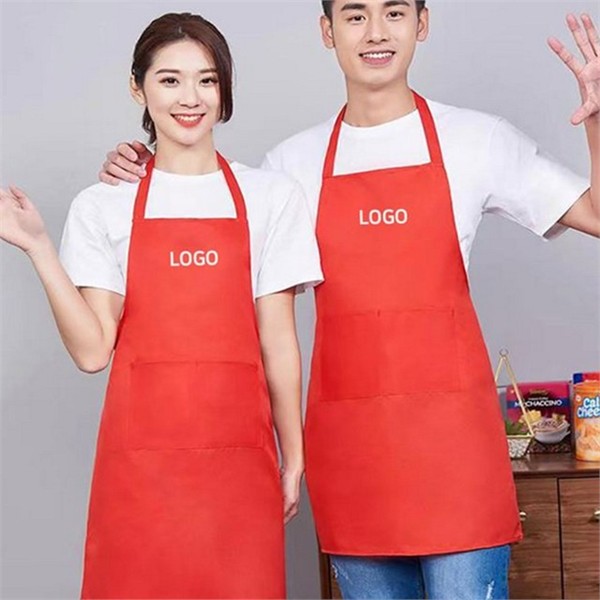 베이직 무지 앞치마 바리스타 주문 제작 앞치마 작업용 업소용 주방 - 상품 이미지