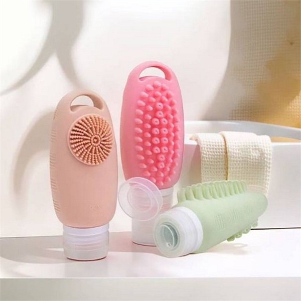 휴대용 여행용 소분 용기 90ml2종세트 펌프형 샴푸 소분 용기 트리트먼트 - 상품 이미지