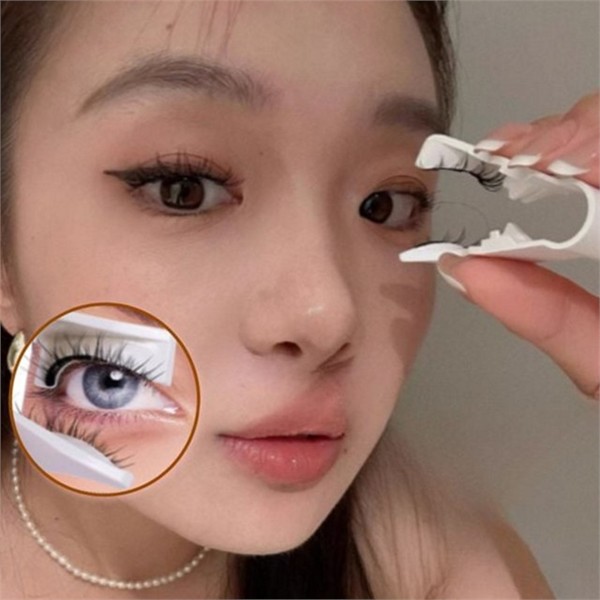 초보용 마그네틱 속눈썹 집게 곡선형 속눈썹 셀프 핀셋 고정 부착 - 상품 이미지