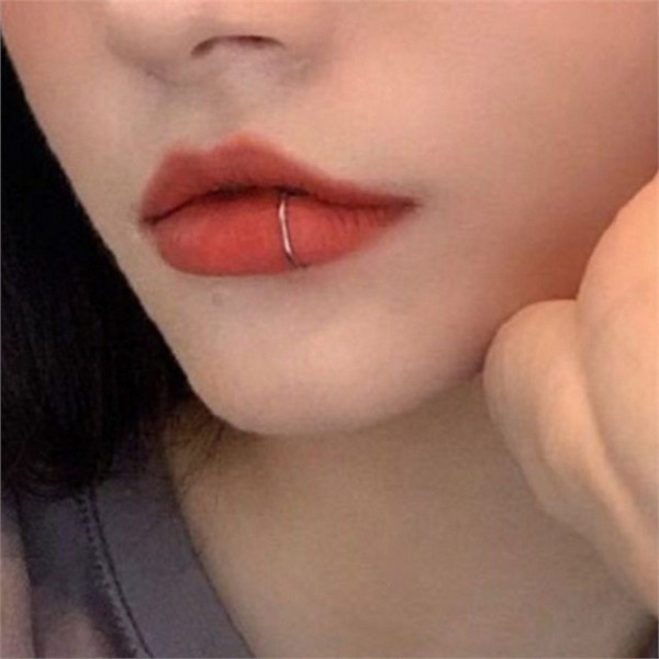 스테인리스 입술 피어싱 3color 립커프 페이크 피어싱 데일리 가짜 반지 - 상세 이미지 2