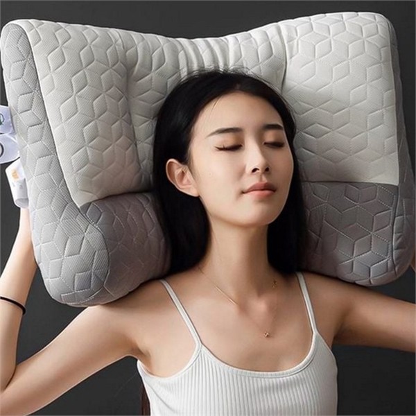 인체공학 경추 베개 탄성 목지지베개 편안한 숙면 어깨 낮은 - 상품 이미지