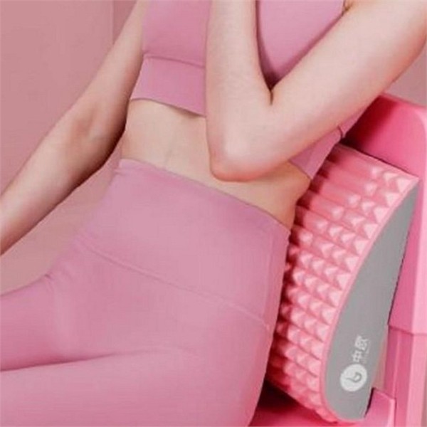 척추 허리 스트레칭 쿠션 지압 요추 스트레칭 쿠션 - 상품 이미지
