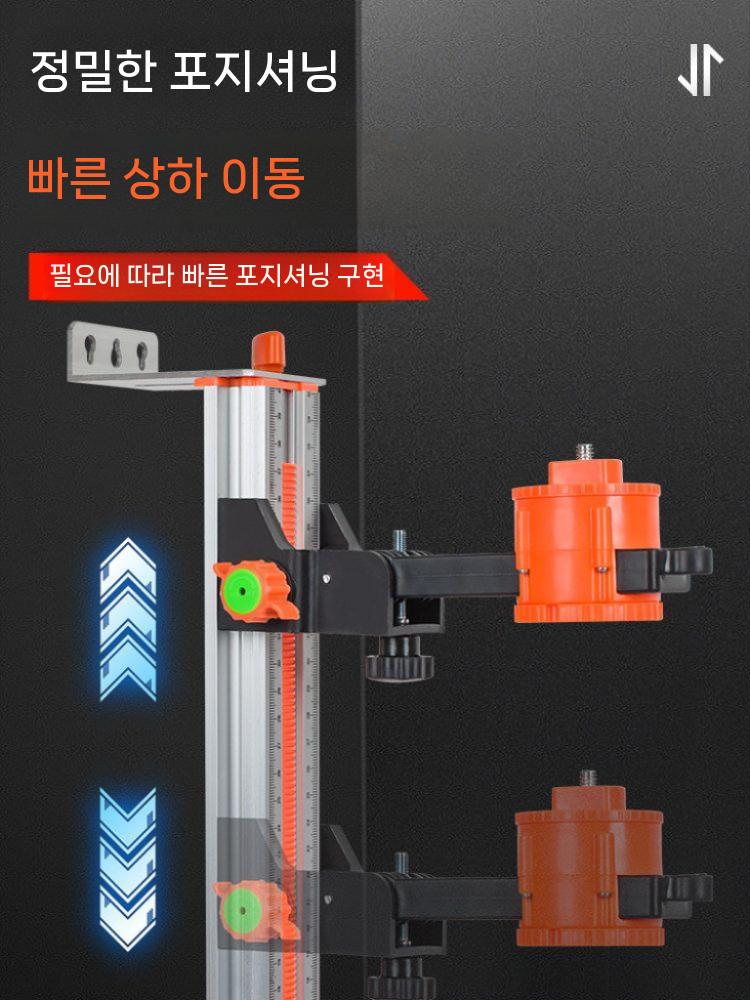 레벨기 지지대 폴대 건축 측량 홀대 브라켓 측정기 20CM - 상세 이미지 4