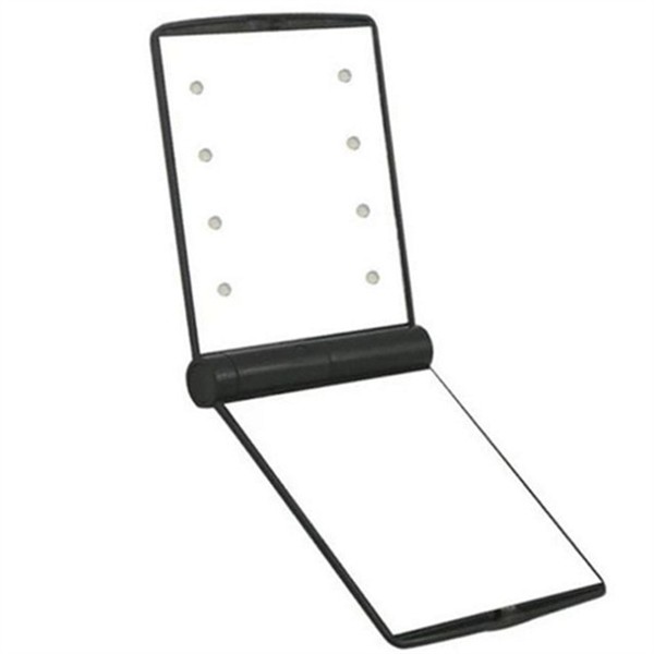 메이크업 led 조명 거울 컴팩트 접이식 화장 거울 휴대용 탁상용 - 상품 이미지