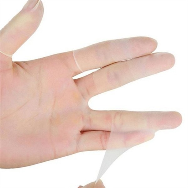 재사용 라텍스 핑거 보호대 100p 슬리브 손가락 실리콘 보호대 커버 - 상품 이미지