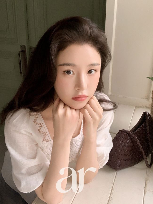 린넨 뜨개자수 레이스 반팔 블라우스 bs6983 - 상세 이미지 5