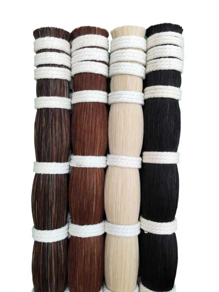 바이올린 활털 말총 활교체 현악기 활모 재료 악기 블랙 50g 길이 83-85cm 이미지 7