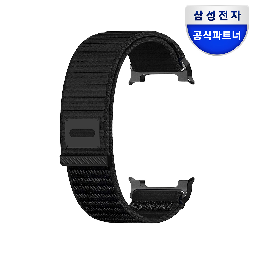 삼성 벨크로 밴드 스트랩 블랙, 갤럭시 워치 9-8, 40mm-44mm-46mm 호환 - 상품 이미지