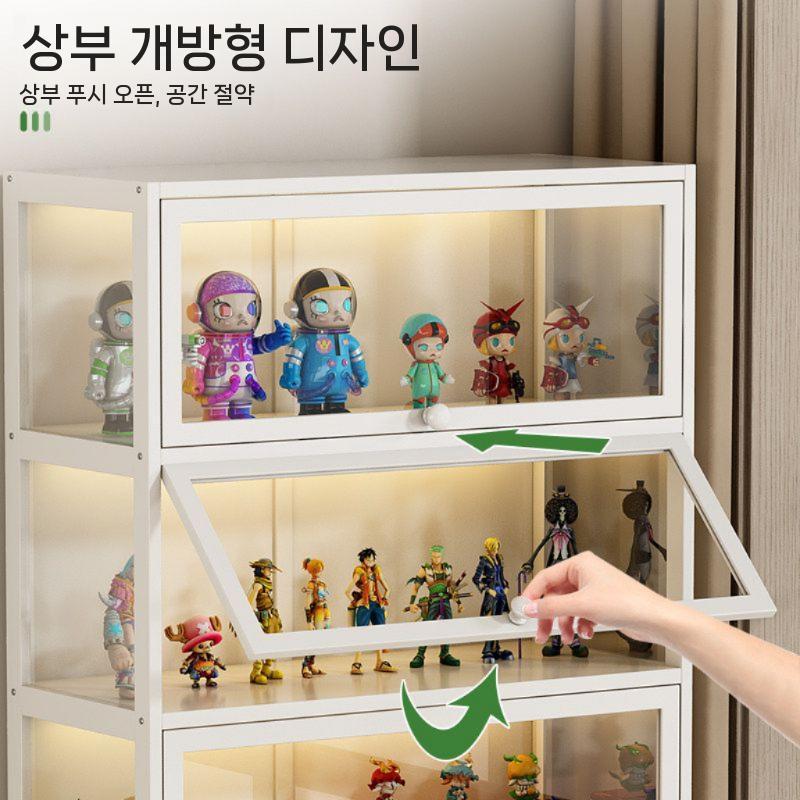 피규어 진열장 전시 정리함 대형 아크릴 쇼케이스 디스플레이 4단 폭 60cm - 상세 이미지 4