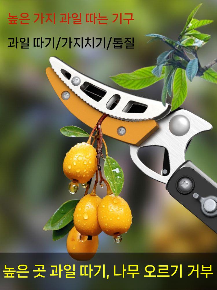 가지치기 긴가위 전지가위 롱 장대 핸들 조경 원예 절단 과일 1 1.2-2.2m - 상세 이미지 3