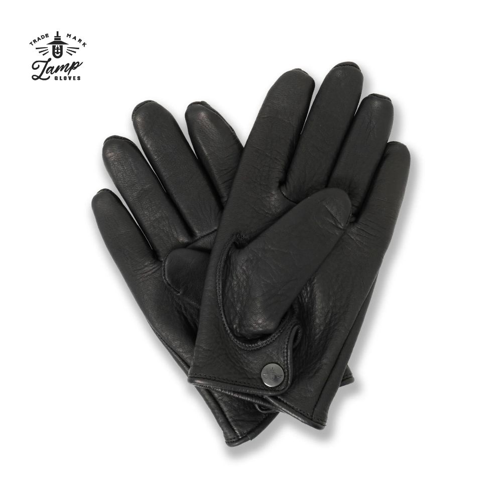 Lamp Gloves 램프 글러브 미드 블랙 사슴가죽 일본 프리미엄 수제 범용 장갑 - 상세 이미지 2