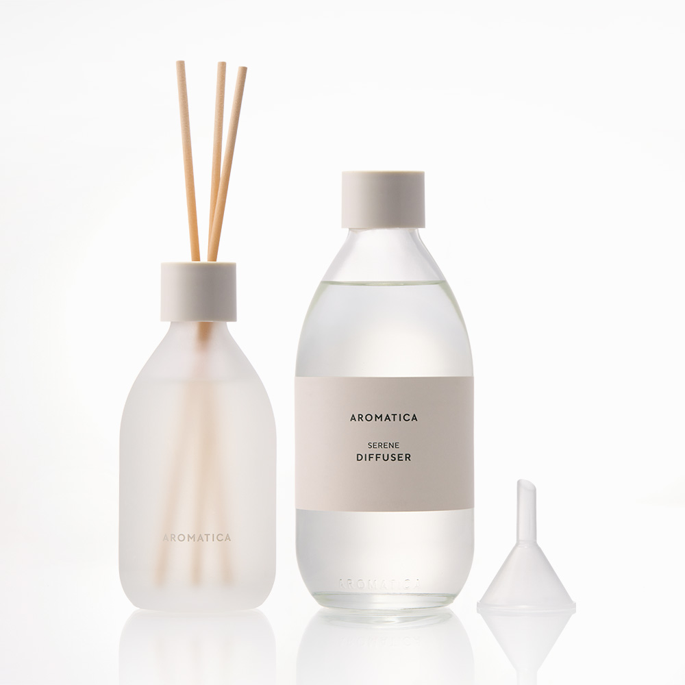 아로마티카 서렌 디퓨저 라벤더 & 라반딘 본품 100ML + 리필 200ML 실내디퓨져 방향 향 생일선물 집들이선물