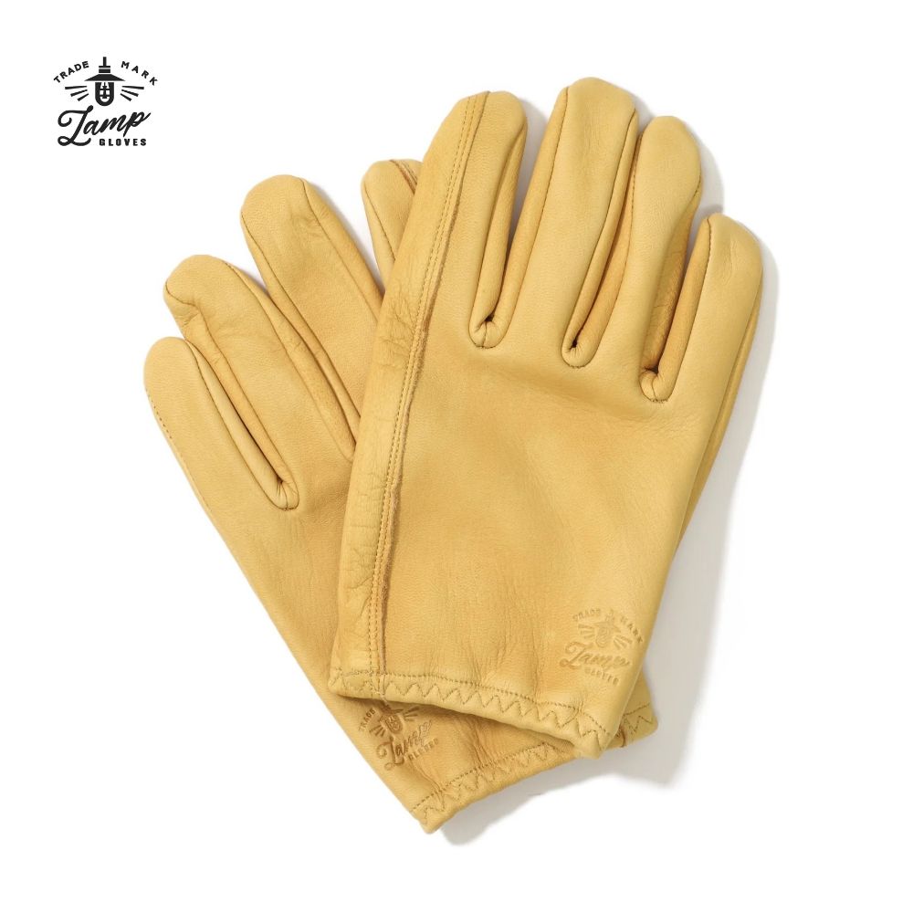 Lamp Gloves 램프 글러브 쇼티 카멜 사슴가죽 일본 프리미엄 수제 범용 장갑 - 상품 이미지