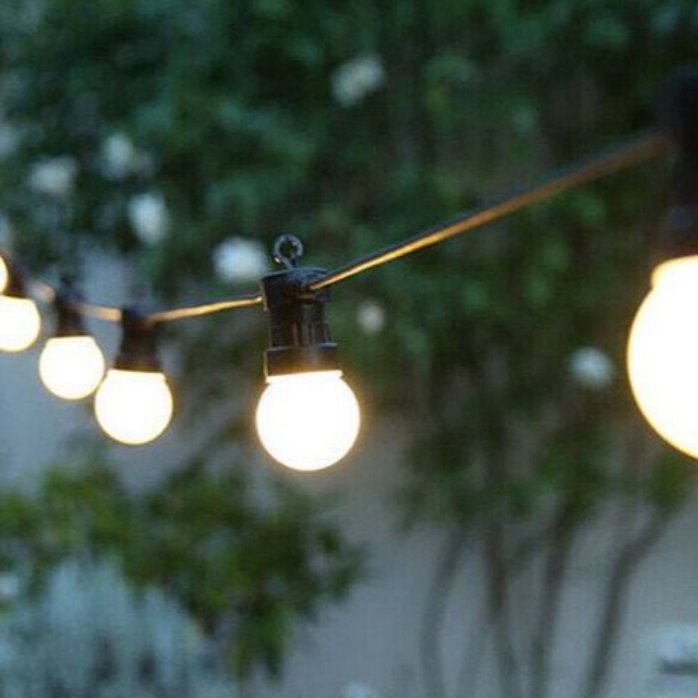 led 야외 알전구 야외정원등 방수 캠핑 카페 오징어등 20등 10 미터 새롭게 업그레이드된 5LED 심지 - 상품 이미지