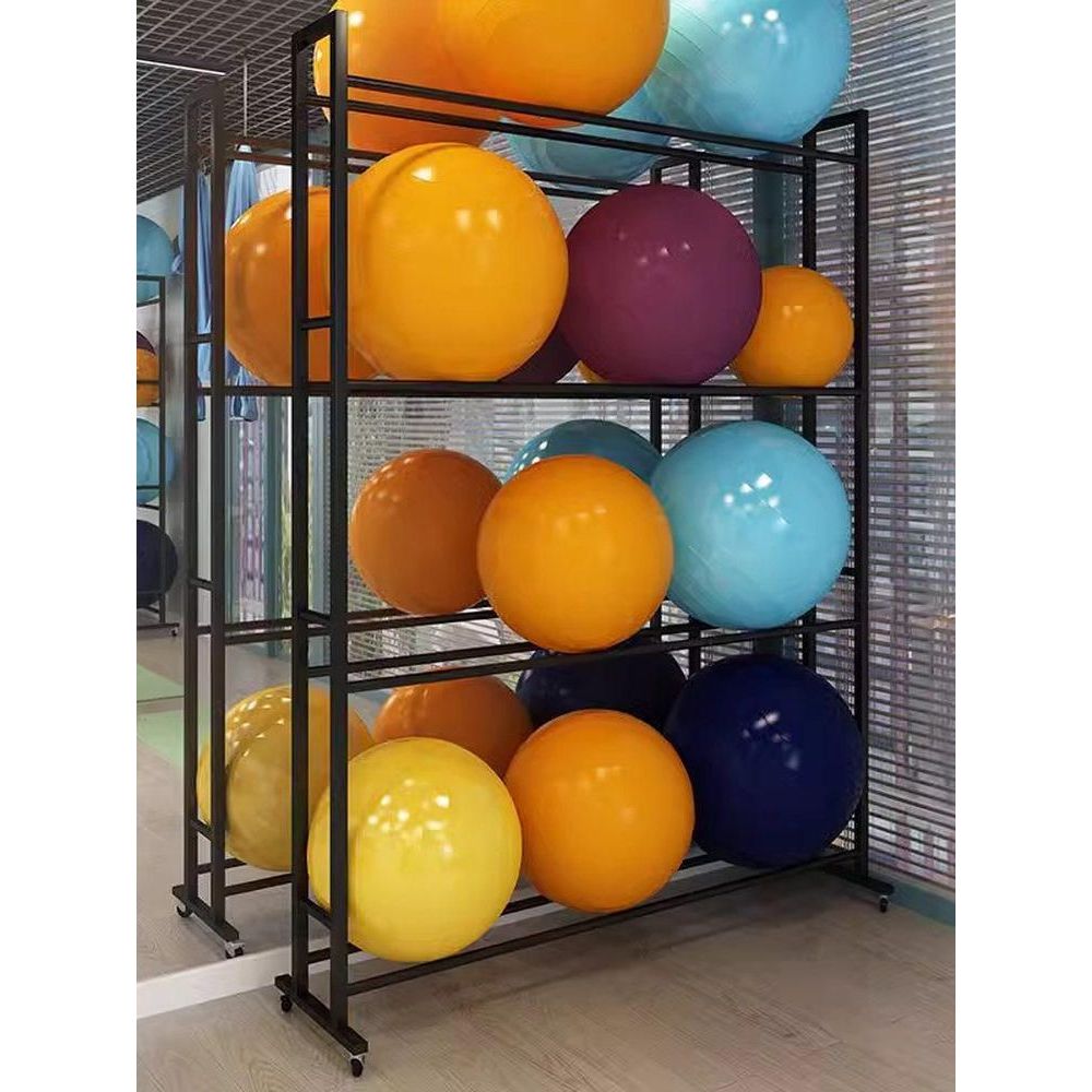 짐볼거치대 정리대 헬스장 운동볼 요가 밸런스볼 155x50x163cm - 상품 이미지