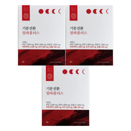 생활약속 기분전환 알파 플러스 5.5g x 20포 3개