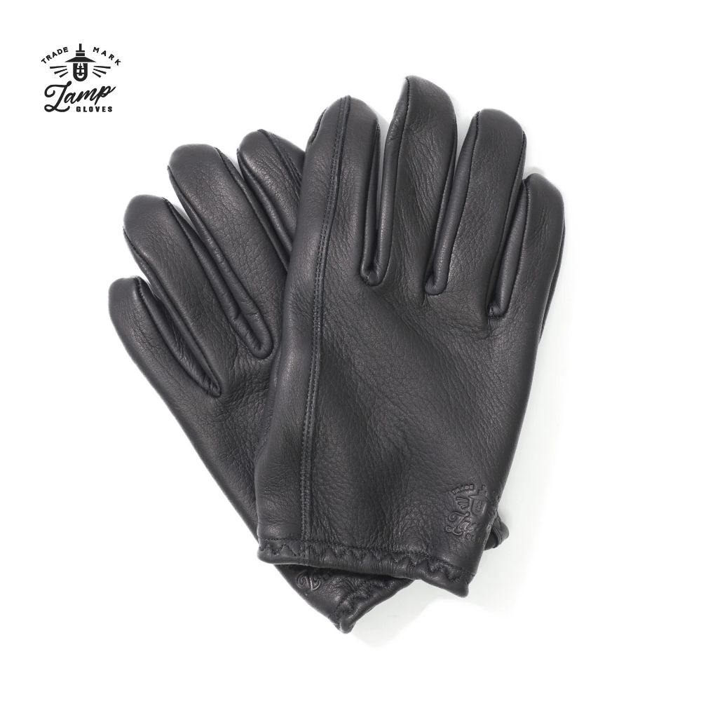 Lamp Gloves 램프 글러브 쇼티 블랙 사슴가죽 일본 프리미엄 수제 범용 장갑 - 상품 이미지