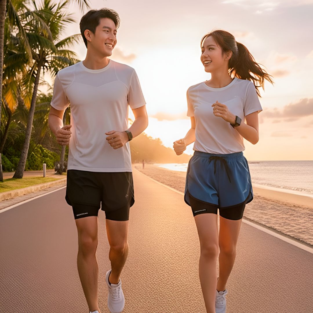 여성투인원쇼츠 헬스반바지 2in1반바지 마라톤 러닝숏 - 상세 이미지 2