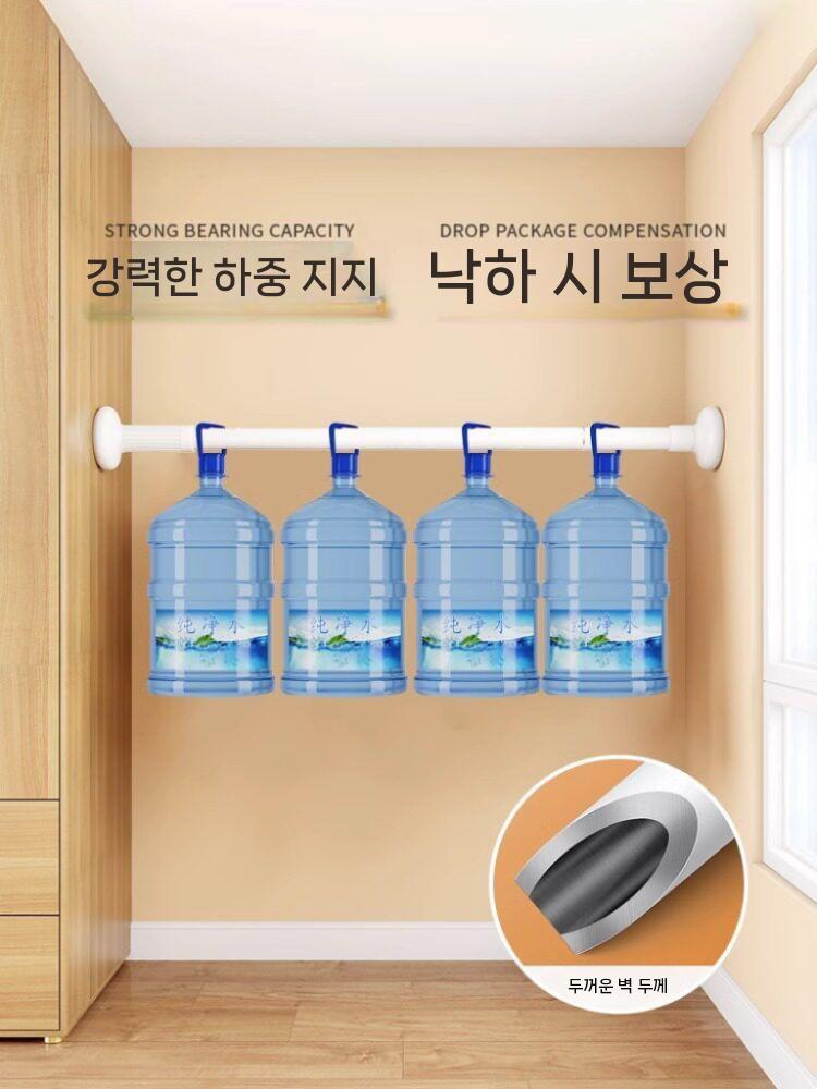 빨래봉 거치대 건조봉 행거 천장 옷걸이 벽걸이 욕실 0.5-0.8m 드릴이 필요 없고 수납식이며 벽에 손상이 - 상세 이미지 5