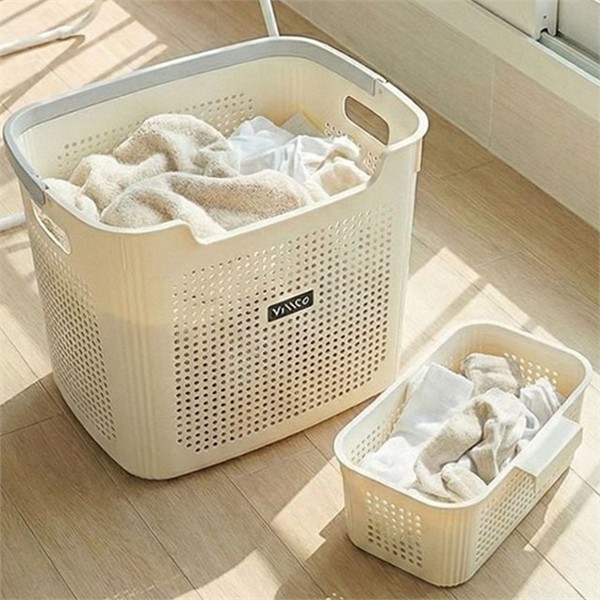 플라스틱 빨래 바구니 30L 이동식 분리형 빨래 바구니 대용량 세탁함 - 상품 이미지