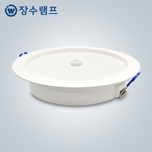 장수램프 LED 매입 센서등 15cm(6인치) 15W 센서 다운라이트 플리커프리