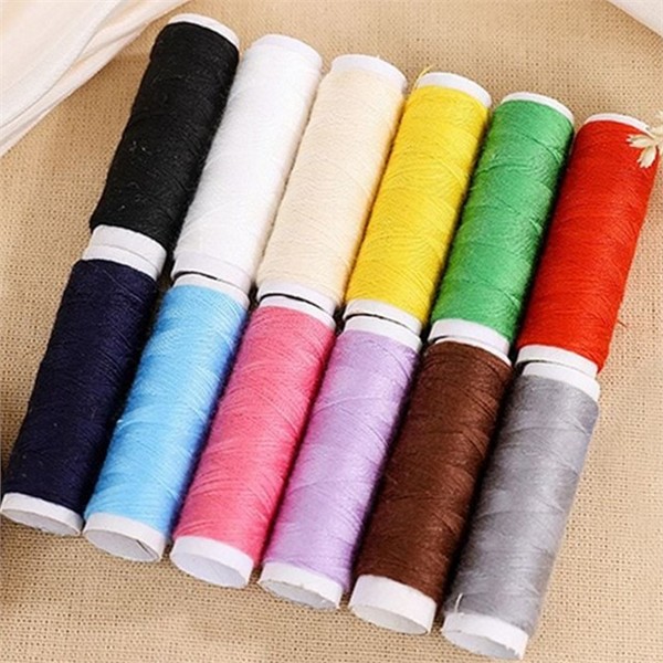 수선용 바느질 실 10P 재봉사 재봉 실 가정용 여러색 미싱 - 상품 이미지