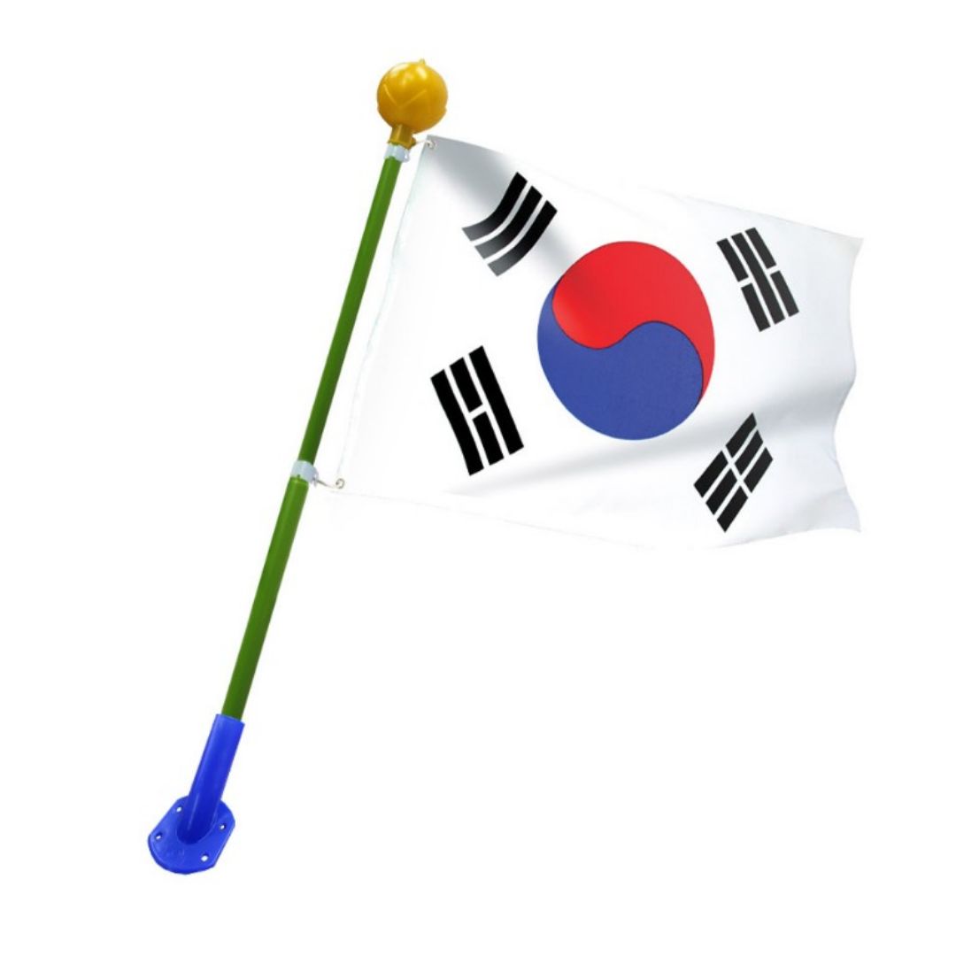 국산 게양용태극기 태극기세트 국기거치대 깃발꽂이 깃대 - 상세 이미지 2
