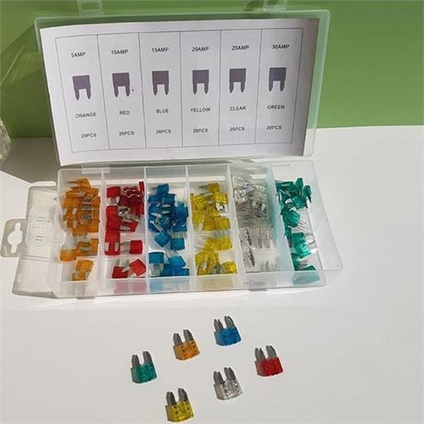 모음 자동차용 휴즈 120PCS 키트 차량용 휴즈 보호 회로 - 상품 이미지