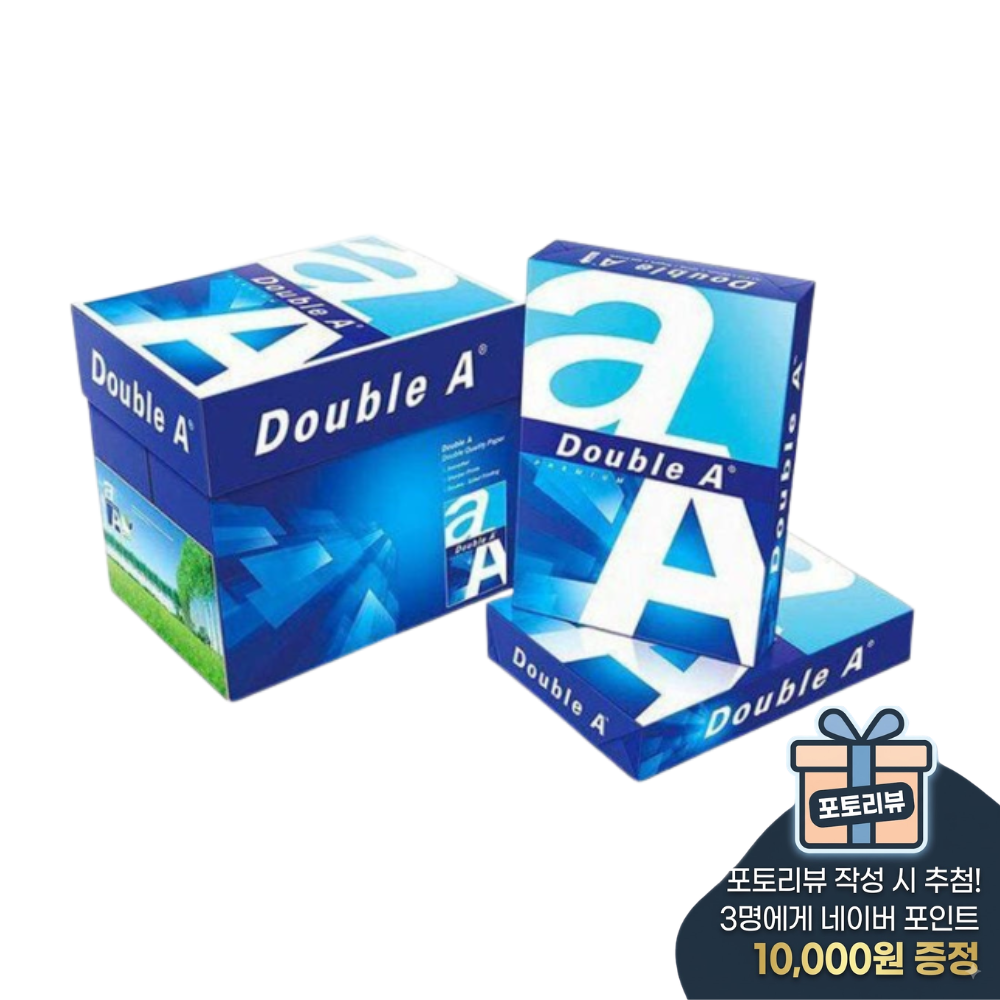 더블에이 A4 80g 복사용지 500매x4권 1박스 2000매 - 상품 이미지