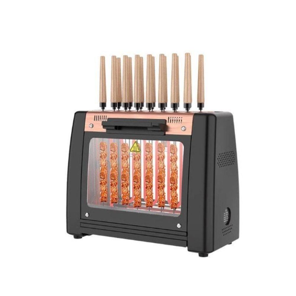 자동회전 꼬치구이기계 바베큐그릴 로스터 업소용 꼬치구이 - 상품 이미지