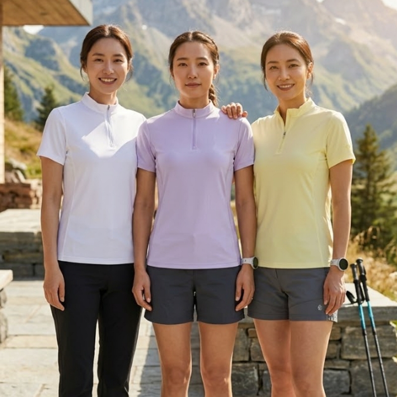 MILLET 밀레 여성 여름 아웃도어룩 초강력 메시 스판 냉감 등산 반팔티셔츠 - 상세 이미지 2