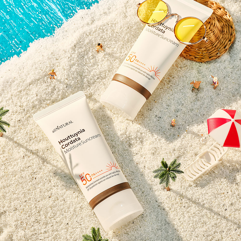 자연의벗 다자연 어성초 수분 진정 선크림 SPF 50 저자극 유기자차 촉촉한 데일리 썬크림 - 상세 이미지 3