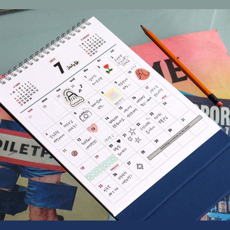 27년 음력 탁상 달력 2027년 절기 데스크 캘린더 2027 미니 스케줄러 - 상세 이미지 5