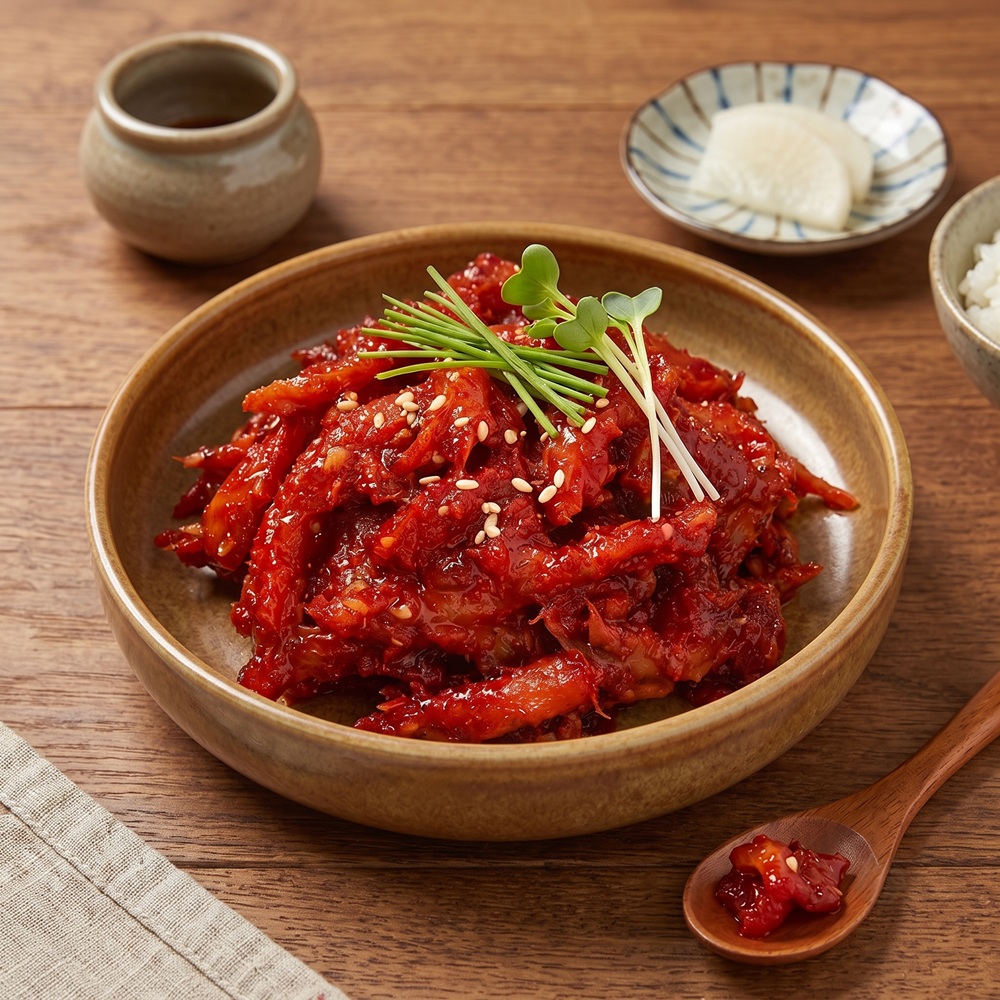 [여름맞이 수산대전] 속초식 새콤달콤 쫄깃한 명태회무침 1kg - 상품 이미지