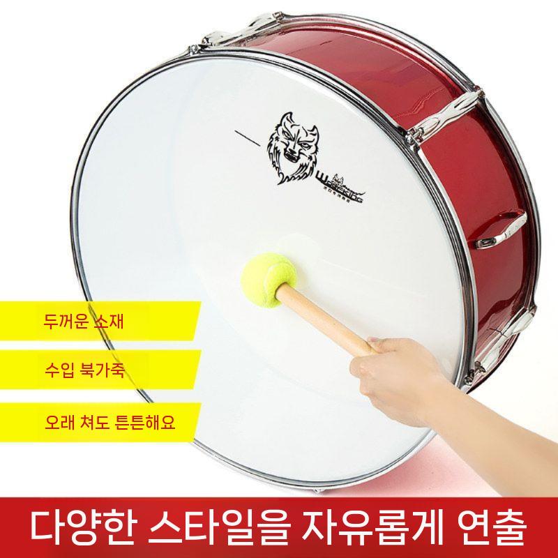 스네어드럼 드럼 타악기 군악대 퍼레이드 공연 연주용 18인치 - 상세 이미지 3