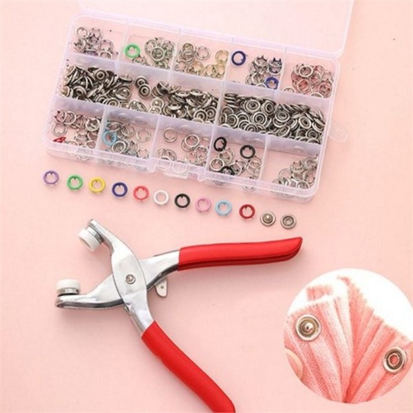 핸드메이드 똑딱 단추 3종 diy 똑딱 단추 3종 펜치 부자재 공구 - 상품 이미지