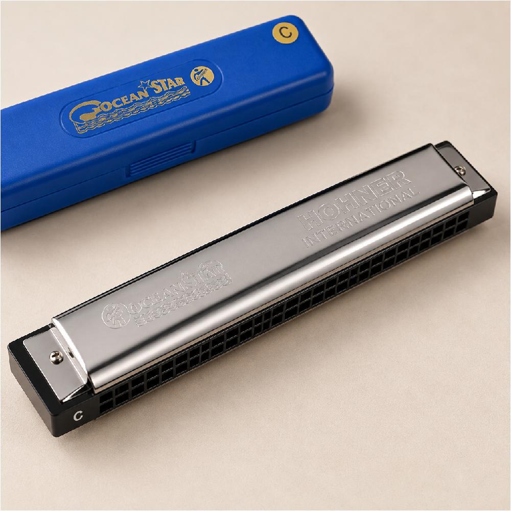 HOHNER 24홀 복음 하모니카 C조 트레몰로 하모니카 입문 연주용 - 상품 이미지