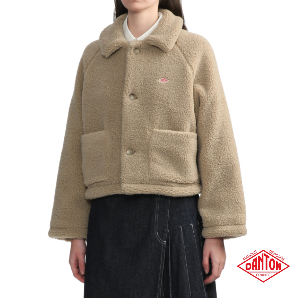 단톤 보아 플리스 자켓 여성 베이지 DT-A0545 - 상품 이미지