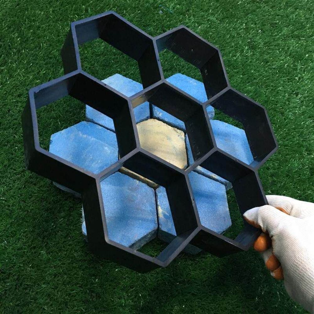 보도블럭틀 시멘트 누름틀 바닥 조경석 벽돌 인도 6면 1 30x30 cm - 상품 이미지