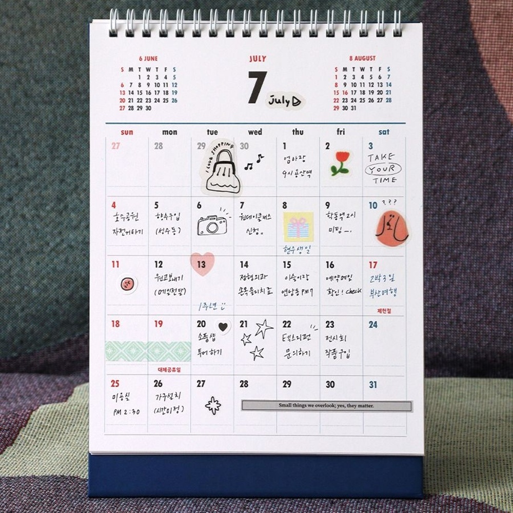 2027년 미니 탁상달력 27년 책상 스케줄달력 데스크캘린더 절기 음력 루나 옛날 - 상세 이미지 5