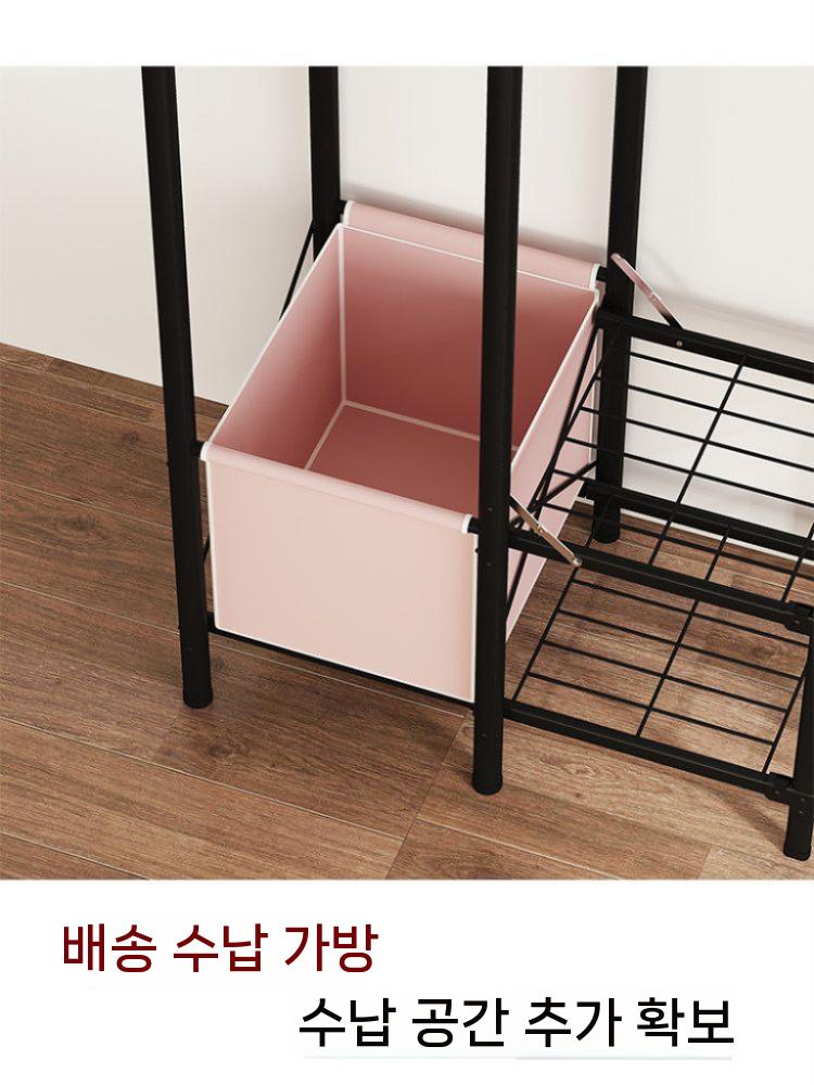 접이식 행거 스탠드 옷걸이 폴딩옷장 옷장 원룸 간이 95cm - 상세 이미지 5