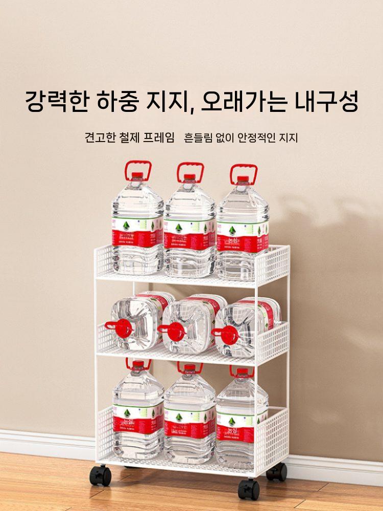 책상밑수납장 책장 수납함 책상 바퀴 이동식 아래 틈새 2단 미디엄 이미지 6