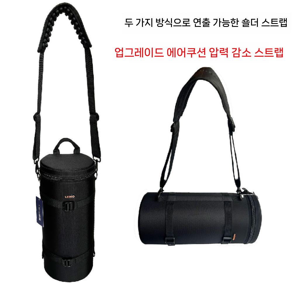망원렌즈 가방 줌렌즈 케이스 충격방지 방수 보관 파우치 블랙 Sony FE200-600 이미지 6