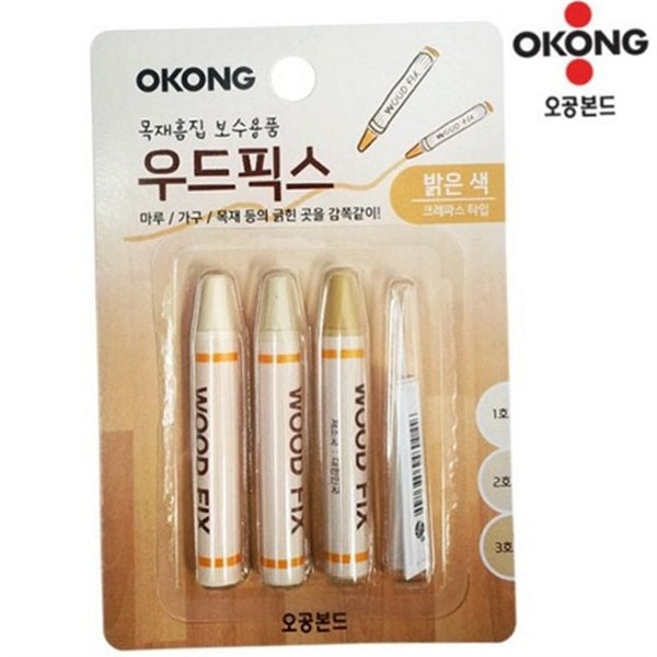 목재 보수 용품 3개 크레용 나무 보수제 가구 - 상품 이미지