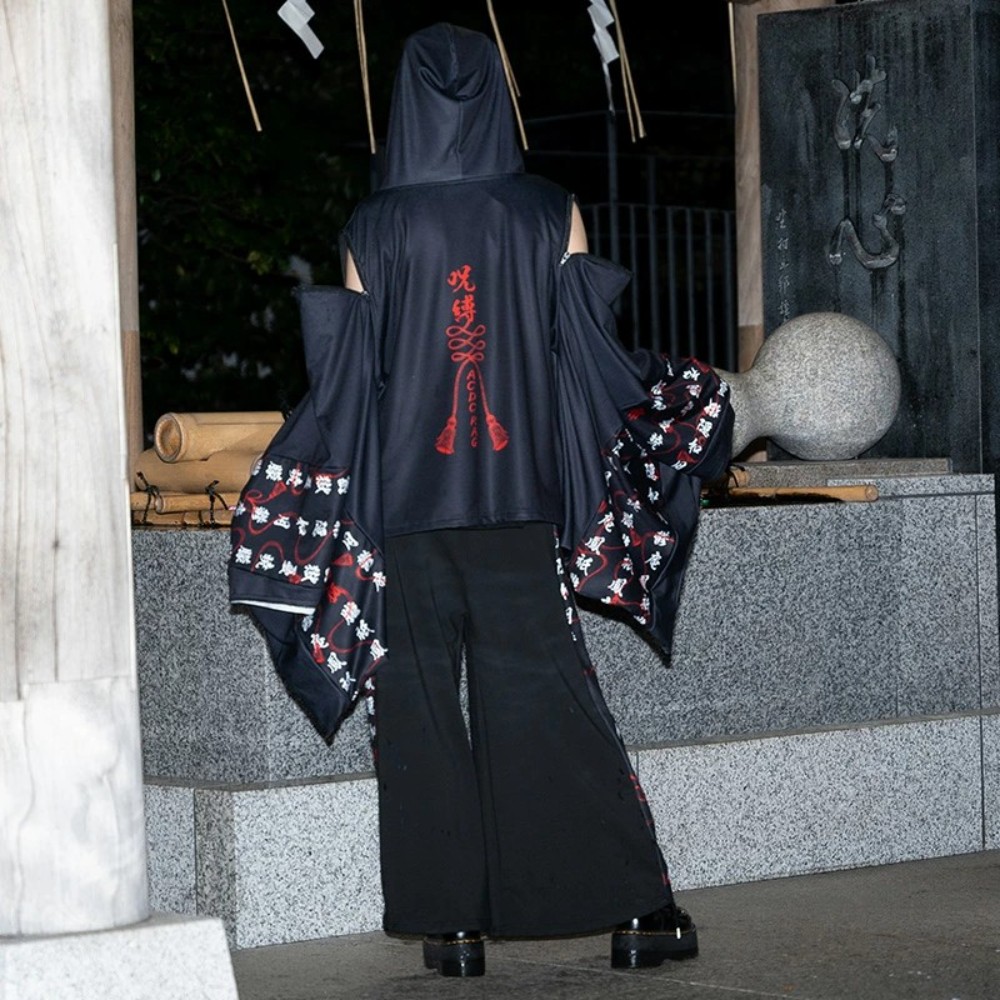 ACDC RAG 주박 하카마 팬츠 일본 이타미 펑크 하라주쿠 패션 - 상세 이미지 4