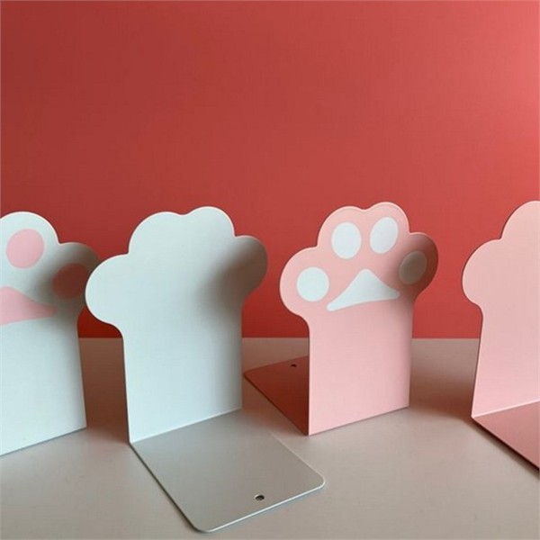 디자인 고양이 발바닥 북엔드 철제 고양이 발바닥 책받침 어린이 책상 - 상품 이미지